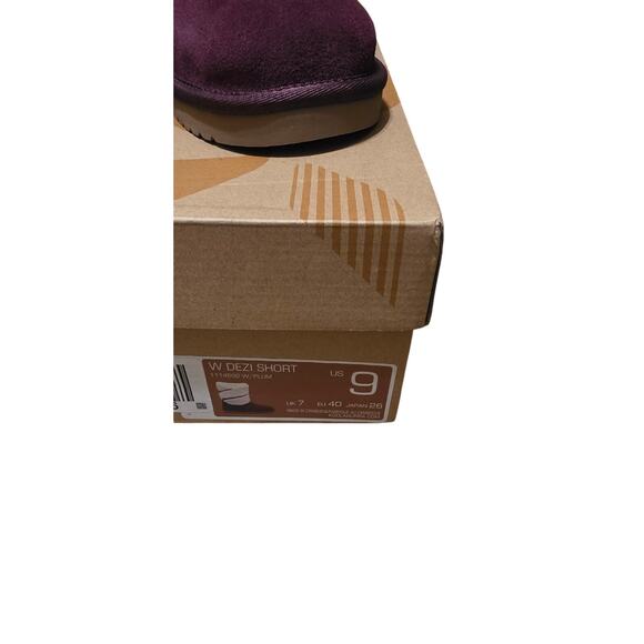 NOT FOR SALE!!!! Koolaburra by UGG W Dezi Short Boots Plum Faux Fur Size 9 - Picture 2 of 5